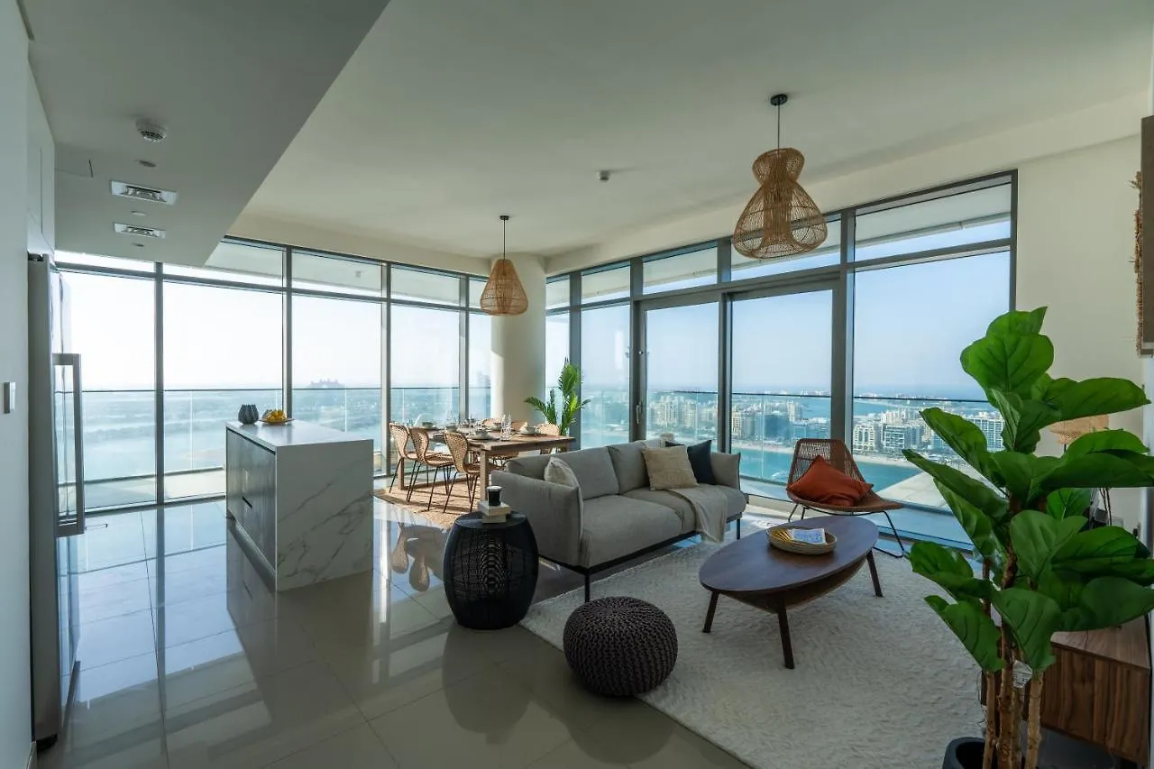 Elegant 3Br Apartment With Private Beach Access Dubaj